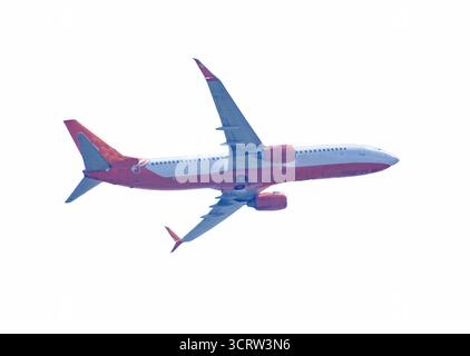 Passenger plante isolated on white background Stock Photo