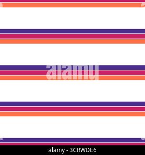 Vector seamless horizontal stripes pattern. Simple background Stock Vector
