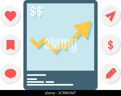 social media management Stock Vector