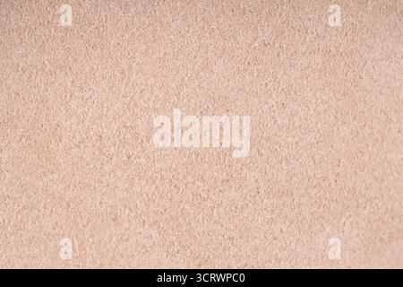 Light beige suede natural leather texture Stock Photo