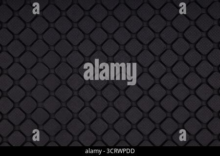 Black geometric texture with square pattern Stock Photo