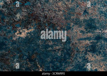 Abstract background with old rusty metal surface, close up. Dark worn rusty metal texture Stock Photo