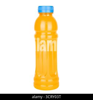 Bottle of Orange Juice Isolate. Stock Photo