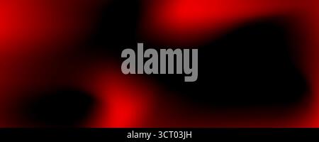 Blurred background with red and black gradient. Trendy banner with a fire effect and a smooth transition of colors Stock Vector