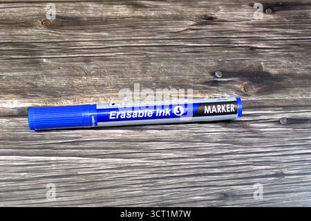 Cairo, Egypt, September 21 2025: erasable ink marker, The erasable ink is used to write on enamel-covered white boards or non-porous surfaces in gener Stock Photo