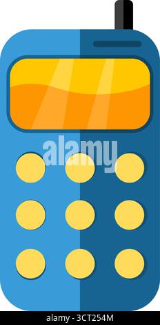 old mobile phone vintage communication icon vector illustration Stock ...