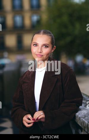 Mia McKenna-Bruce poses during 73rd San Sebastian International Film