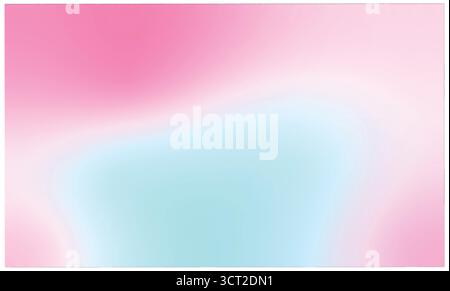 Pastel Gradient Background – Soft Pink and Light Blue Abstract Blur Design, Dreamy Fluid Texture Wallpaper, Minimal Aesthetic Backdrop for design Stock Vector