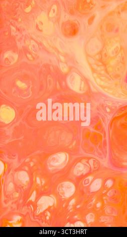 Abstract Liquid Texture with Flowing Ink in Colorful Soft Gradient Stock Photo