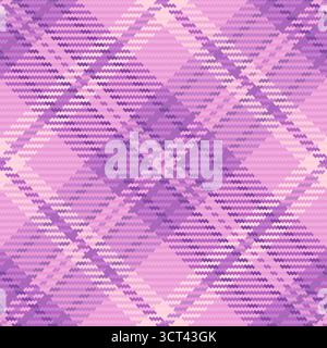 Stylish purple tartan pattern. Perfect for textiles, backgrounds, or design elements. Its classic yet modern feel suits many creative projects. Stock Vector