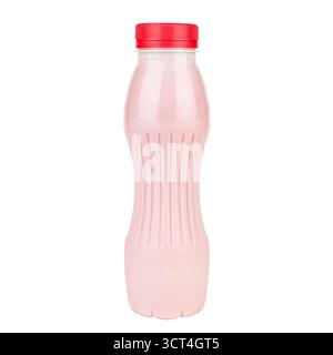 yogurt in a bottle on a white background, isolate. Stock Photo