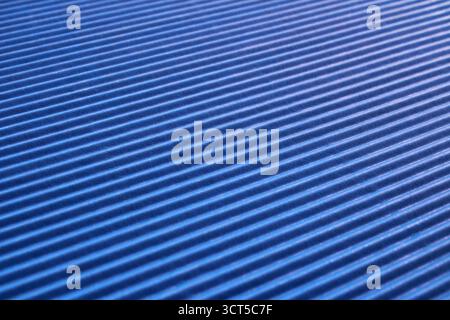 Background and texture, striped blue cardboard, diagonal lines Stock Photo