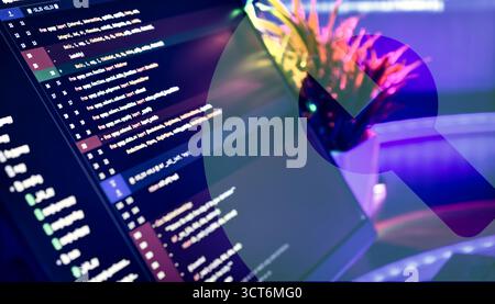 Abstract Technology and Programming Conceptual Image Stock Photo