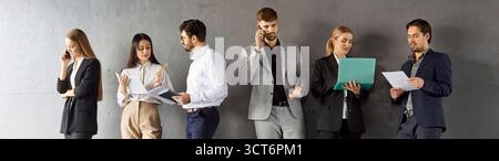 Business Team Working With Laptops And Phones In Office Stock Photo