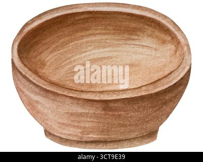 Watercolor illustration of spice ginger, half, leaves and slices. Hand-drawn illustration isolated on white background. Ginger root for food design Stock Photo