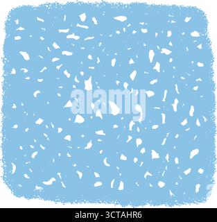 Fluid Chalk Square Scribble Frame Stock Vector