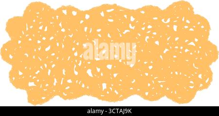 Groovy Crayon Hatched Rectangle Border Sketch Stock Vector