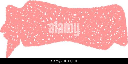 Pink Organic Wavy Chalk Talk Bubble Stock Vector