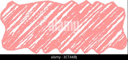 Wavy Pastel Crayon Quote Frame Stock Vector