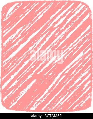 Pink Crayon Scribble Diagonal Box Frame Stock Vector