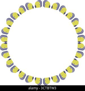 Colorful empty frame. Vector frame for text. Modern Art baby shower graphic element for design Stock Vector