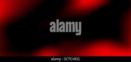 Red dramatic light leak overlay with dark black gradient for cinematic film effect, video editing and photo enhancement background Stock Vector