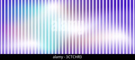 Abstract frosted glass texture with vertical gradient stripe blur effect in purple blue white colors for modern overlay and background design Stock Vector