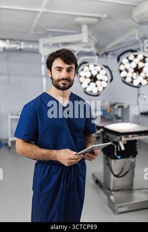 Surgeon in Operating Room Stock Photo