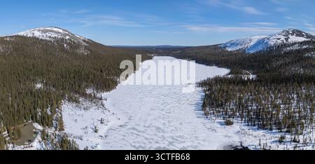 Fells in Finnish Lapland Stock Photo