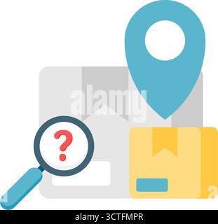 order tracking Stock Vector