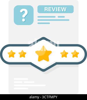 product reviews and customer feedback Stock Vector