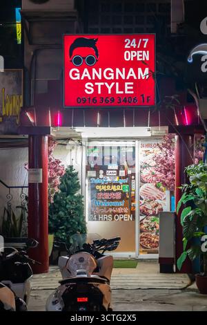 Gangnam Style, Korean cuisine food restaurant open 24 hours, Manila Philippines Stock Photo