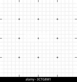 Blueprint black graph. Black lined architecture backdrop. Notebook squared paper sheet. Vector Illustration Stock Vector