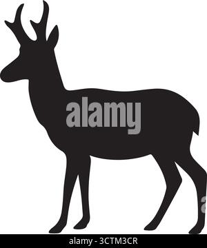 deer silhouette vector Stock Vector