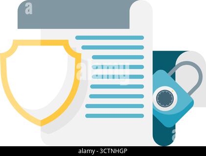 digital security shield Stock Vector