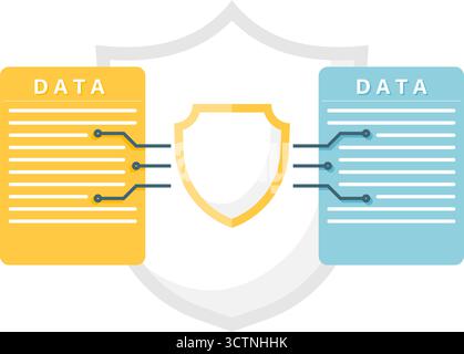 encrypted data Stock Vector