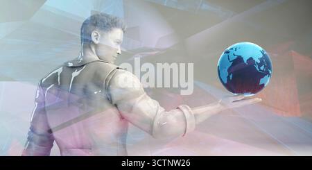 Global Information Technology Startup as a Image Stock Photo