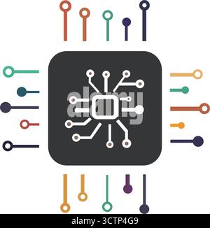 Technology, computer, data and innovation logo design Stock Vector ...