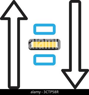 Icon for sort,filter Stock Vector