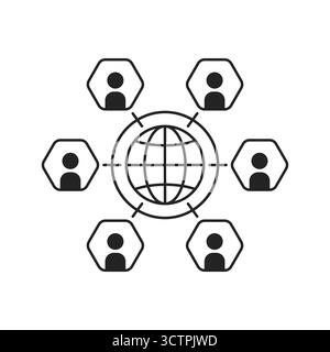 global business collaboration or community Stock Vector