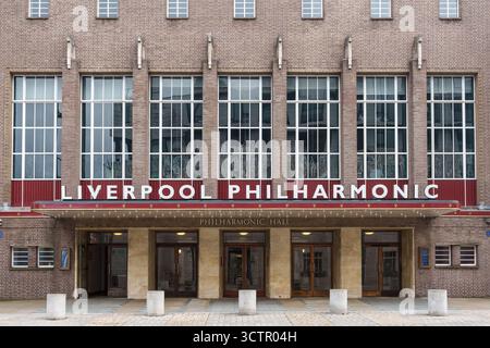 Liverpool Philharmonic Hall, Hope Street, Liverpool, Merseyside, England, United Kingdom. October 2025 Stock Photo