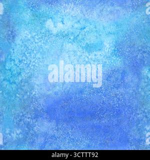 Abstract watercolor background. Hand drawn purple blue teal stains and splashes elements seamless pattern. Watercolour grunge texture. Print for texti Stock Photo