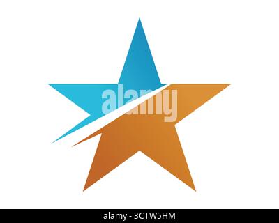 A modern fast star icon vector symbolizing speed, energy, and motion. Perfect for logo design, branding, app icons, or web elements. Clean, scalable, Stock Vector