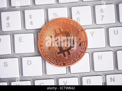 Bitcoin. Stock Photo