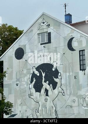 Street art in Reykjavik Stock Photo