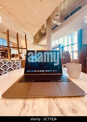 coffee shop early morning Stock Photo