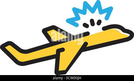 Icon for crash,blast Stock Vector