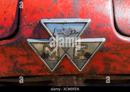Massey Ferguson tractor badge Stock Photo