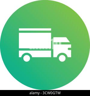 Delivery Truck Vector Icon Design Illustration Stock Vector