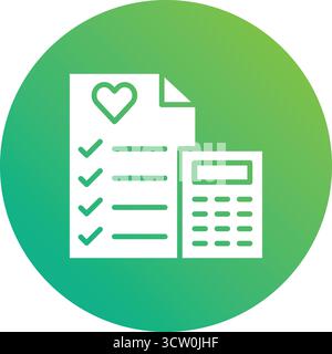 Wedding cost Vector Icon Design Illustration Stock Vector